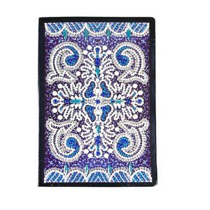 Blue and White Beaded Memo Book